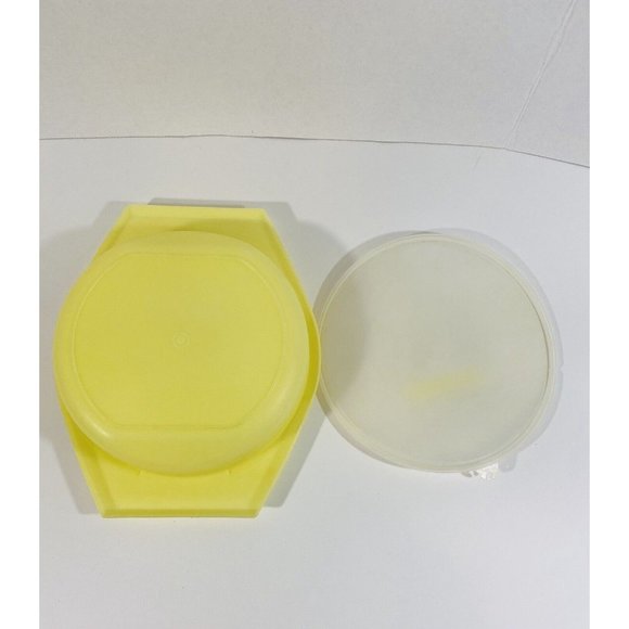 Vintage Tupperware Yellow 2 Handled Bowl with Sheer Lid  786-3 /  230-3 Kitchen - Picture 6 of 8